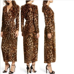 Wayf leopard dress